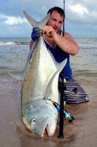 giant trevally gt exmouth wa land based fishing