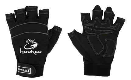 get hooked Fingerless Fishing gloves