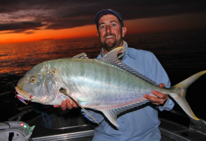 turrum trevally fishing shark bay