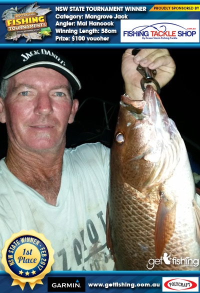Mangrove Jack 58cm Mal Hancock Fishing Tackle Shop $100 voucher