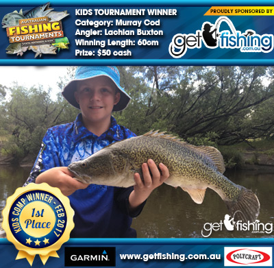 Murray Cod 60cm Lachlan Buxton Get Fishing $50 cash