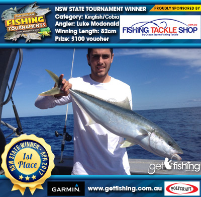 Kingfish/Cobia 82cm Luke Mcdonald Fishing Tackle Shop $100 voucher