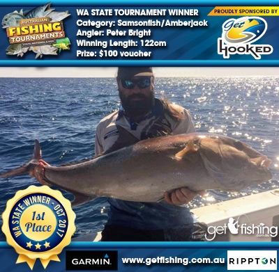 Samsonfish/Amberjack 122cm Peter Bright Get Hooked $100 voucher