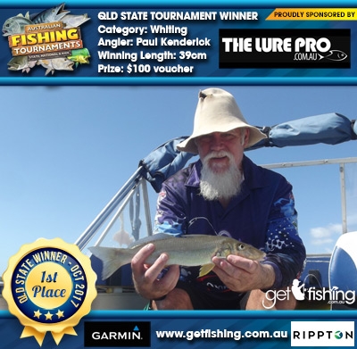 Whiting 39cm Paul Kenderick The Lure Pro $100 voucher