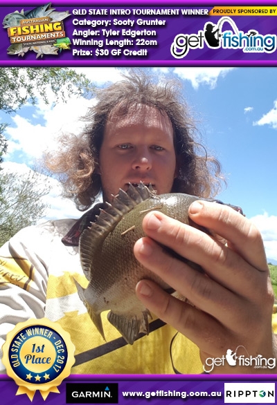 Sooty Grunter 22cm Tyler Edgerton Get Fishing $30 GF Credit