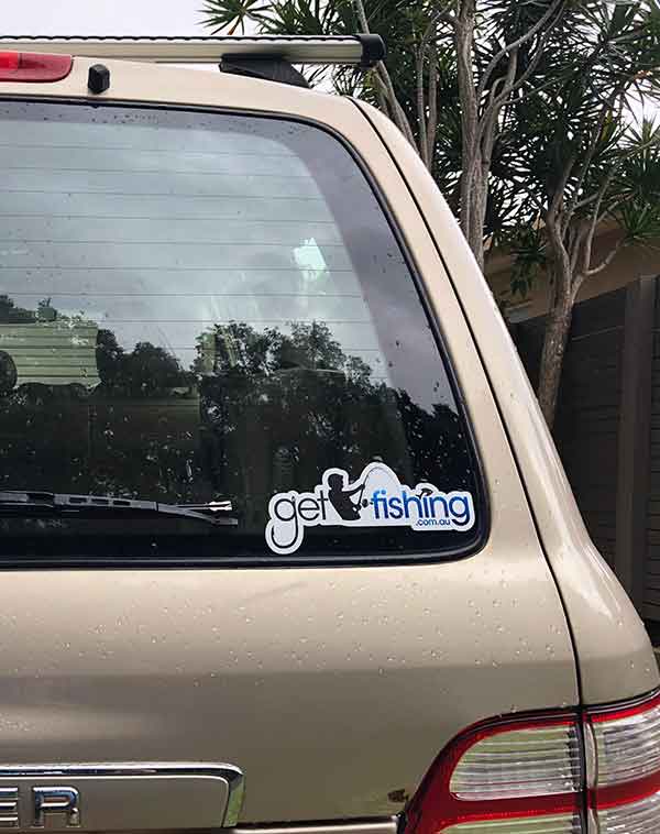 Get Fishing Sticker on Landcruiser Get Fishing Sticker on Landcruiser