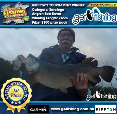 Saratoga 74cm Bob Dover Get Fishing $100 prize pack