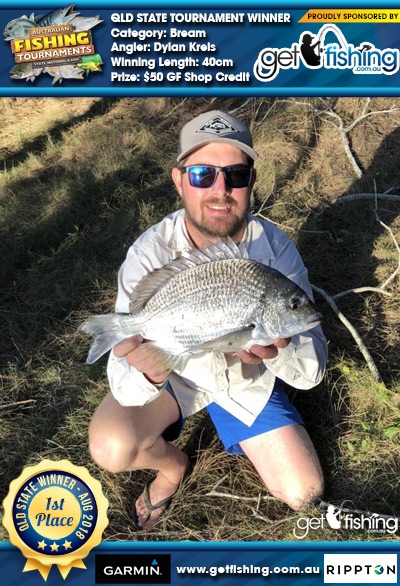Bream 40cm Dylan Kreis Get Fishing $50 GF Shop Credit