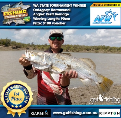Barramundi 90cm Brett Berridge Anglers Fishing World $100 voucher