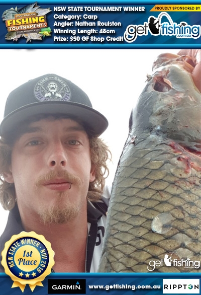 Carp 48cm Nathan Roulston Get Fishing $50 GF Shop Credit