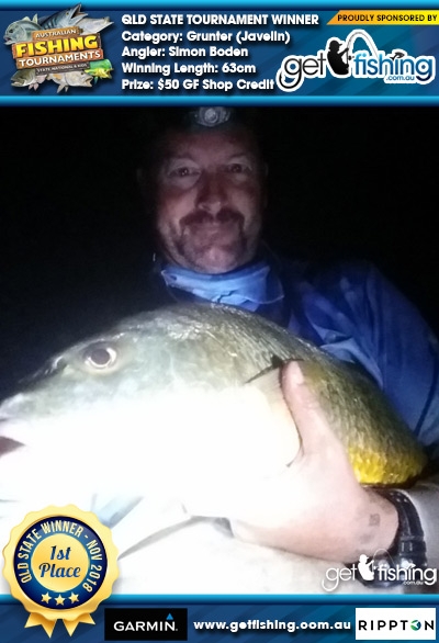 Grunter (Javelin) 63cm Simon Boden Get Fishing $50 GF Shop Credit