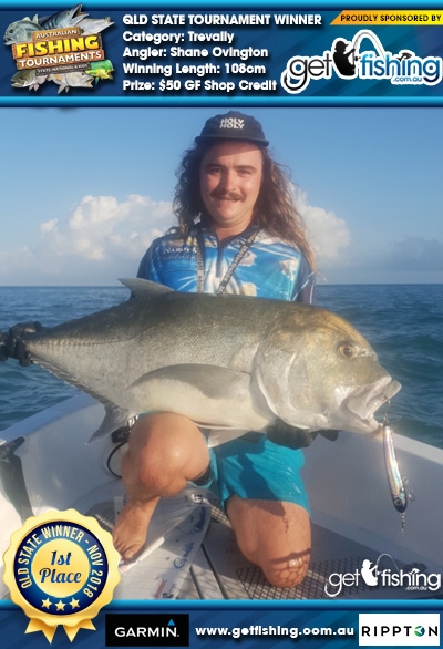 Trevally 108cm Shane Ovington Get Fishing $50 GF Shop Credit