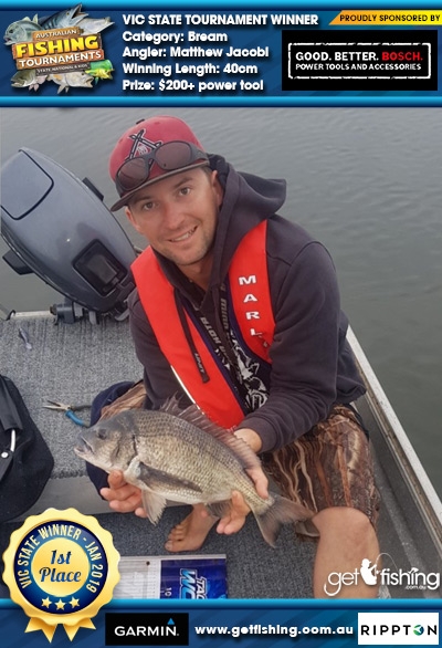 Bream 40cm Matthew Jacobi Fish4Cash Fish4Cash