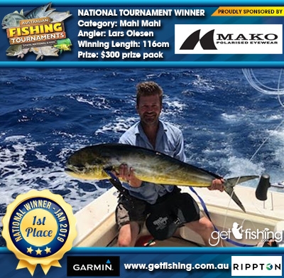 Mahi Mahi 116cm Lars Olesen Mako Eyewear $300 prize pack