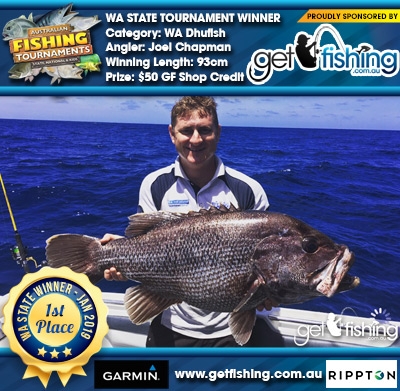 WA Dhufish 93cm Joel Chapman Get Fishing $50 GF Shop Credit