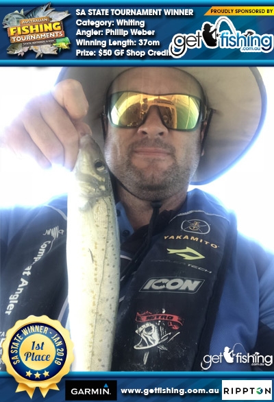 Whiting 37cm Phillip Weber Get Fishing $50 GF Shop Credit