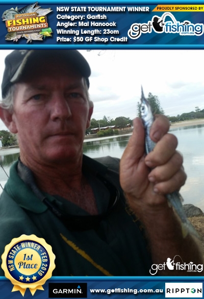 Garfish 23cm Mal Hancock Get Fishing $50 GF Shop Credit