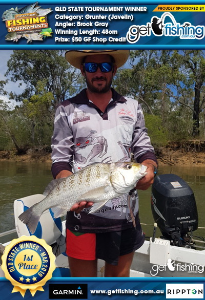 Grunter (Javelin) 48cm Brock Gray Get Fishing $50 GF Shop Credit