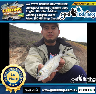 Herring (Tommy Ruff) 25cm Nhadier Addala Get Fishing $50 GF Shop Credit