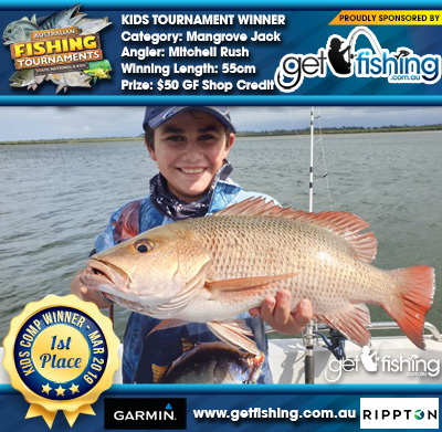 Mangrove Jack 55cm Mitchell Rush Get Fishing $50 GF Shop Credit
