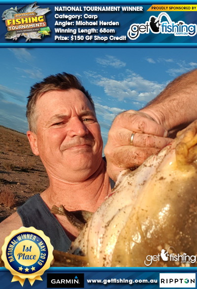 Carp 68cm Michael Herden Get Fishing $150 GF Shop Credit