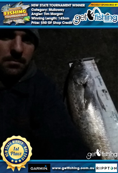 Mulloway 143cm Tim Morgan Get Fishing $50 GF Shop Credit