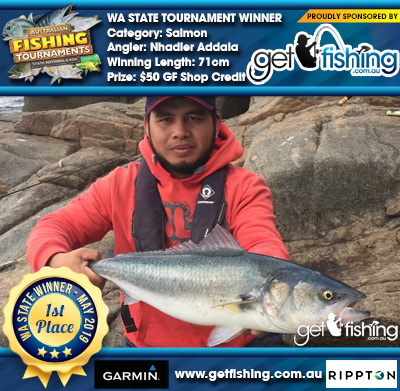 Salmon 71cm Nhadier Addala Get Fishing $50 GF Shop Credit