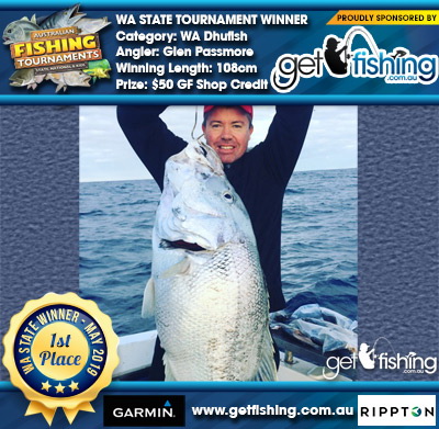 WA Dhufish 108cm Glen Passmore Get Fishing $50 GF Shop Credit