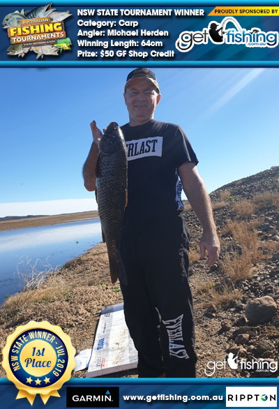 Carp 64cm Michael Herden Get Fishing $50 GF Shop Credit