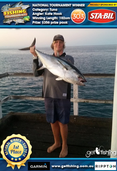 Tuna 102cm Kate Hook STA-BIL Marine and 303 Protectants and Cleaners $356 prize pack