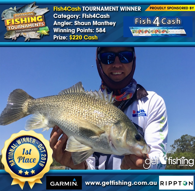 Fish4Cash Winner Shaun Manthey - $220 Cash Prize!